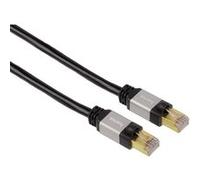 Hama - Cordon de raccordement - RJ-45 (M) pour RJ-45 (M) - 1.5 m - pairs in metal foil (PiMF) - CAT 6 - moulé - noir G