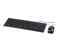 Hama Cortino, Standard, Avec fil, USB, Noir, Souris incluse