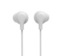 Hama Curly Écouteurs intra-auriculaires filaire blanc volume réglable téléphone