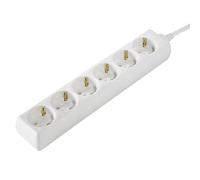 Hama Distributeur 6 prises avec fiche Schuko - 1.4m de câble, 3x1.5mm² de section de fil