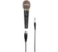 Hama Microphone dynamique DM 60 – cardioïde, boîtier métal, câble 3 m – Noir