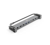 Hama Station d'accueil USB-C® USB-C-Docking-Station \ Connect2Office Basic V2\ , Standfüße, 9 Ports