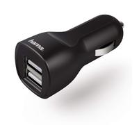 Hama Double Kfz Chargeur 2,4A USB 12V 24V - pour Téléphone Portable IPHONE Etc.