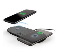 Hama Double QI Chargeur sans Fil + Bloc Alimentation 2x Rapidement Station