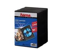 Hama DVD Jewel Case with foil - Boîtier pour DVD - capacité : 1 DVD - noir (pack de 10)