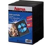 Hama Boîtier DVD Jewel avec feuille – Capacité 1 DVD – Noir – Pack de 10