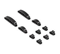 Hama Easy Clip - Pack de 10 organizadores de cable, noir