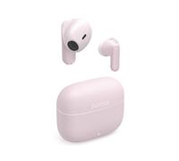 Hama Écouteurs Bluetooth 5.3 sans Fil Freedom Light II, Intra Auriculaires, TWS, Autonomie 20h, Earbuds Compatible Siri Google Assistant, Micro, Commande Vocal/Tactile, Boitier Recharge USB-C, Rose