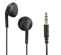 Hama Ecouteurs Filaires Jack Bubbly (Ecouteurs Stéréo Filaires, Prise Jack 3.5mm plaquée Or, Cable 1.2m,) Noir