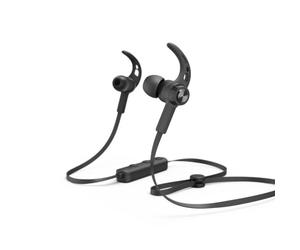Hama Ecouteurs sans Fil Tour du Cou Freedom Run (Casque Bluetooth Intra-Auriculaires Tour d'oreille avec Micro, 6h d'autonomie, Idéal Sport, Course, Vélo, Gym, Contrôle Vocal) Noir