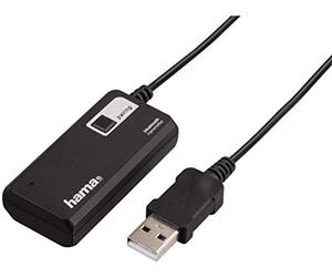 Hama Emetteur audio Bluetooth "Twin" (pour deux casques, adaptateur de récepteur pour la transmission simultanée à 2 écouteurs ou haut-parleurs, retrofit sans fil BT) Noir