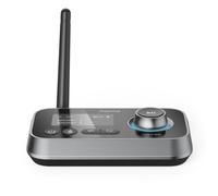 Hama Émetteur Recepteur Bluetooth Link.it Duo pour TV Stéréo Ecran Audio Video, Adaptateur Bluetooth Multipoint pour 2 Sources,