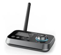 Hama Émetteur Recepteur Bluetooth Link.it Duo pour TV Stéréo Ecran Audio Video, Adaptateur Bluetooth Multipoint pour 2 Sources,