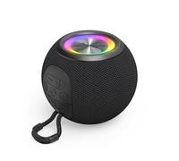 Hama Enceinte Bluetooth 5,3 Portable Ball Shape Speaker sans Fil, Design Sphérique 5 Modes Lumineux LED, Rechargeable Autonomie 10h, Haut Parleur, Puissance 5W, Port Micro SD+ USB-A, Noir