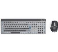 Hama Ensemble clavier-souris multi-appareils WKM-750 sans fil LED noir QWERTZ (00173069)