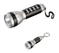 Hama Ensemble De LED Lampe Poche Grand + Petit Clair Extérieur Paquet 2x Torche