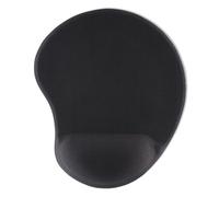 Hama Ergo Tapis de Souris - Tapis de Bureau 2 en 1 avec Repose Poignet Intégré, Dessous Anti-Dérapant - Noir