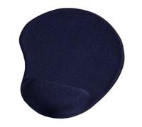 Hama Tapis de souris "Ergonomique" (tapis de souris ergonomique, 210 x 255 x 21 mm, repose-poignet confortable, tapis antidérapant, convient aux ordinateurs) Bleu