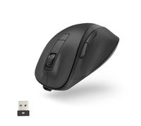 Hama Ergonomic Mouse (Wireless Mouse, 6 Buttons, 2.4 GHz, BlueWave, 800/1200/160