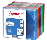 Hama Etui à CD Slim 00051166 1 CD/DVD/Blu-Ray bleu transparent, orange