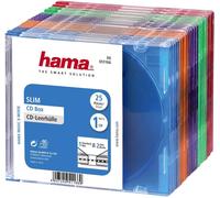 Boite à CD/DVD HAMA Slim CD pack de 25 Différents coloris