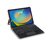Hama Étui avec clavier pour iPad 11" 2025 et iPad 10,9" 2022 (clavier Bluetooth avec pavé tactile, fonction support, étui de tablette magnétique, étui de tablette pour Apple iPad, clavier amovible