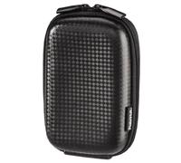 Hama Etui de protection photo/vidéo semi-rigide "Carbon Style" (60H, EVA, sacoche avec coque, anti-choc, pour le voyage, appareil petit format, ultra-compact, compact, MP3, MP4, iPod) Noir