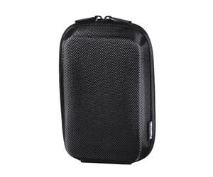 Hama Etui de protection photo/vidéo semi-rigide "Hardcase Colour Style" (80M, EVA, sacoche avec coque, anti-choc, pour le voyage, appareil petit format, ultra-compact, compact, MP3, MP4, iPod) Noir