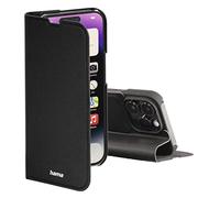 Hama Étui de Protection « Slim Pro » pour Apple iPhone 14 Pro Max, avec Portefeuille, 2 Compartiments pour Cartes, à Rabat, avec Fermeture magnétique et Fonction Support, Noir