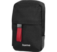 Hama Matera 60H Sac pour Appareil Photo - Petit Sac à bandoulière pour Appareil Photo numérique avec Passant pour Le Cou et la Ceinture, Pet recyclé, Noir, Noir, 6,5 x 3 x 11 cm, Fonctionnel