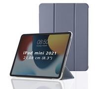 Hama Étui pour Apple iPad Mini 2021 (étui à Rabat pour Tablette Apple Mini 6ème génération, étui de Protection avec Fonction Support, arrière Transparent, Couverture magnétique) Lilas