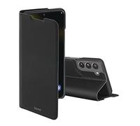 Hama Etui S22 (5G) Slim Pro pour Samsung (Étui de Protection à Rabat Galaxy S22, Fonction Support écran, Housse Portefeuille avec Porte Cartes, Finition Caoutchouc) Noir