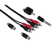 Hama Exxter RCA Kit de connexion 2,5 m Câble RCA 3,5 mm adaptateur 6,3 mm Coupleur RCA etc