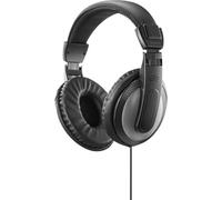 Hama Fernsehkopfhörer ShellTV II, Over-Ear, einseitiges, langes Kabel (6m), SW Système de casque audio pour TV noir, gris foncé pour TV