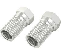 Fiche F mâle, 5,5 mm, à vis, 2 pièces