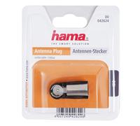 Hama Fiche D'Antenne Soudable Fiche Iso 50 Ohm Auto-Radio Antenne din 41585