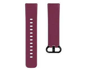 Hama Fitbit Watch Band 22mm (Bracelet de rechange réglable pour montre connectée Fitbit Charge 5, bracelet interchangeable en TPU, boucle en acier inoxydable) Rouge Rouge Normal, Moderne
