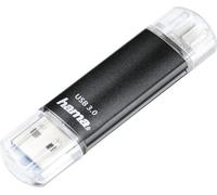 HAMA FlashPen "Laeta Twin", USB 3.0, 64GB, 40MB/s, noir (00181098) Clé USB
