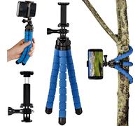 Hama Flex Mini Trépied Flexible 26 cm Bleu Pour GoPro Smartphone