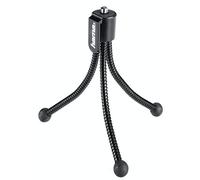 Hama Flexi M Mini-trépied 1/4 pouce Hauteur de travail=7 - 10 cm noir pour smartphones et GoPro