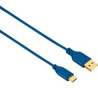 Hama Câble USB-C "Flexi-Slim", doré, antitorsion, bleu, 0,75 m