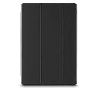 Hama Fold Clear Coque pour Samsung Galaxy Tab S9 FE+ 12,4" - Housse Fonction Chevalet, Compartiment pour Le S Pen, Protection Fermeture Magnétique, Dos Transparent - Noir
