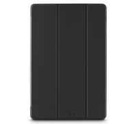 Hama Fold Clear Coque pour Samsung Galaxy Tab S9 FE+ 12,4" - Housse Fonction Chevalet, Compartiment pour Le S Pen, Protection Fermeture Magnétique, Dos Transparent - Noir