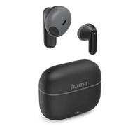 Hama Écouteurs Bluetooth 5.3 sans Fil Freedom Light II, Intra Auriculaires, TWS, Autonomie 20h, Earbuds Compatible Siri Google Assistant, Micro, Commande Vocal/Tactile, Boitier Recharge USB-C, Noir
