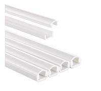 Hama Goulottes autocollantes PVC – 4 passe-câbles 1,1×1×100 cm – Blanc