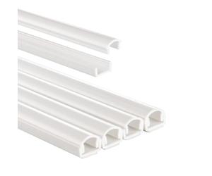Hama Goulottes Autocollantes (Cachez et Protégez Les Câbles Facilement, Goulotte Décorative, 4 Passe Câble de 1,1X1x100cm) Blanc
