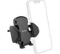 Hama Support téléphone voiture Move – Fixation clip grille aération, 4,5–9 cm, pivotable 360° – Noir