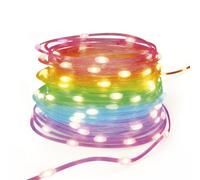 Hama Guirlande lumineuse LED 10 m, mat, IP65, changement de couleur | Guirlande lumineuse colorée Smart Home pour l'intérieur et l'extérieur avec 44 effets, fonction variateur et scènes