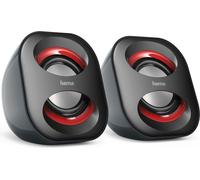 hama Haut-parleur stéréo 2.0 "Sonic Mobil 183" noir/rouge