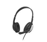 Casque micro de bureau pour PC "HS-P100 V2", stéréo, noir